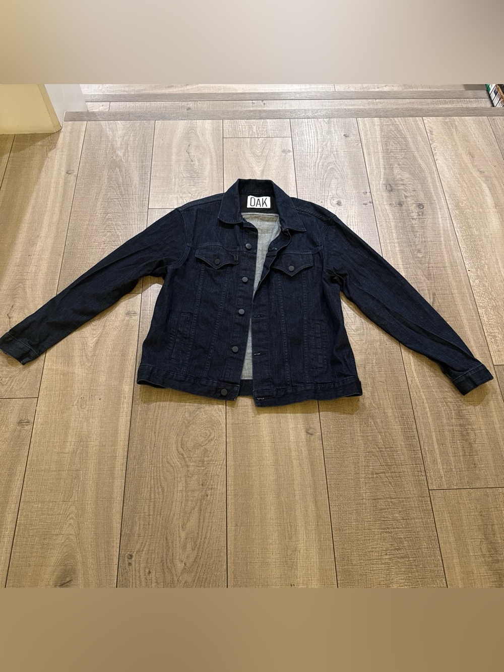 OAK Dark Blue Denim Jacket size L